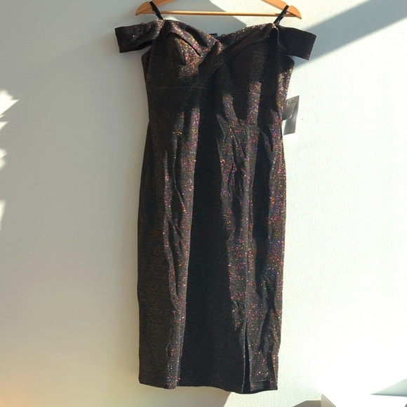 Aidan Mattox off shoulder Dress 12 - Picture 2 of 6